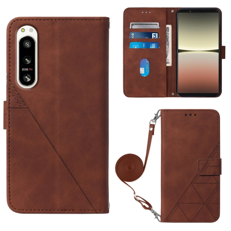 Crossbody 3D Embossed Flip Leather Phone Case, For Nokia G11 Plus, For Nokia G60 5G, For Nokia G100, For Nokia G400, For OPPO A17 4G, For OPPO A55S 5G CPH2309 JP Edition, For OPPO Reno7 A JP Edition, For Sony Xperia 5 IV