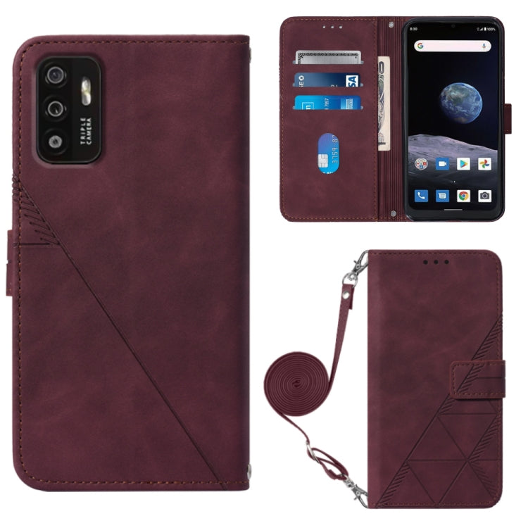 Crossbody 3D Embossed Flip Leather Phone Case, For ZTE ZMAX 11 Z6251, For Cubot Pocket, For Oukitel C31, For Tone E22, For Samsung Galaxy A14 5G, For Samsung Galaxy A22 5G JP Edition, For Samsung Galaxy A23E / A22E / A23S / A23 5G
