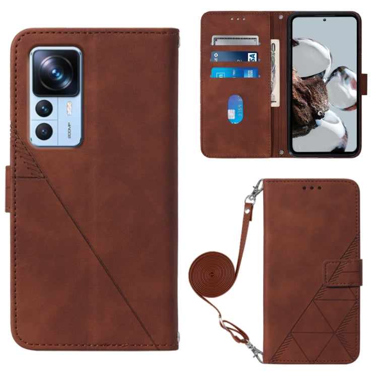 Crossbody 3D Embossed Flip Leather Phone Case, For Xiaomi Poco C40 Global, For Xiaomi 12 Ultra / 12S Ultra, For Xiaomi 12T / 12T Pro / Redmi K50 Ultra