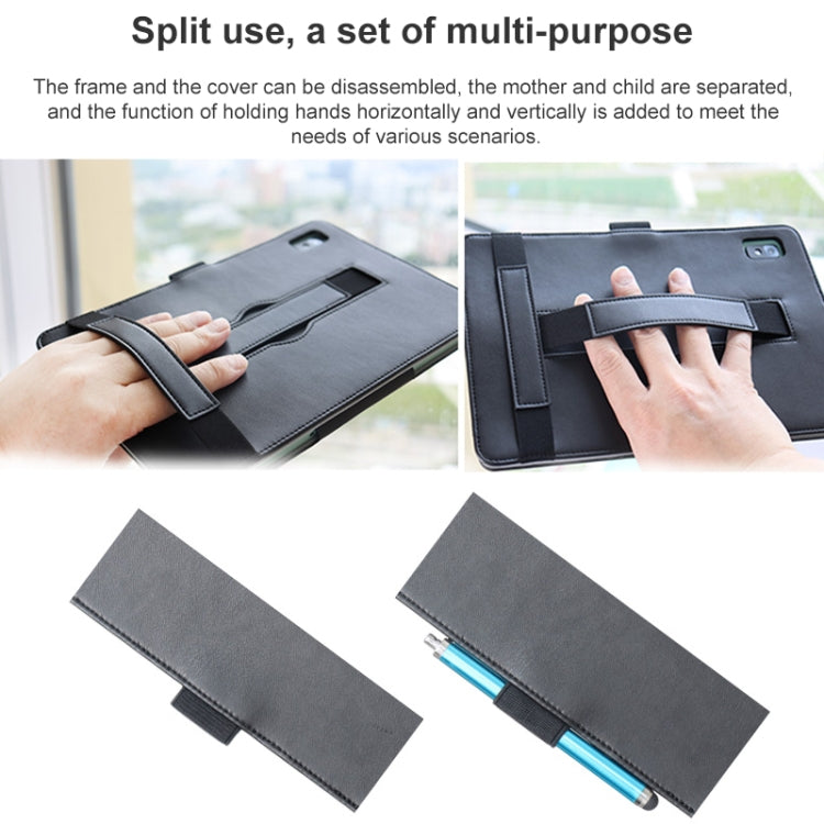 Detachable Horizontal Flip Leather Case with Holder & Bandage, For TCL 10 TabMax 4G
