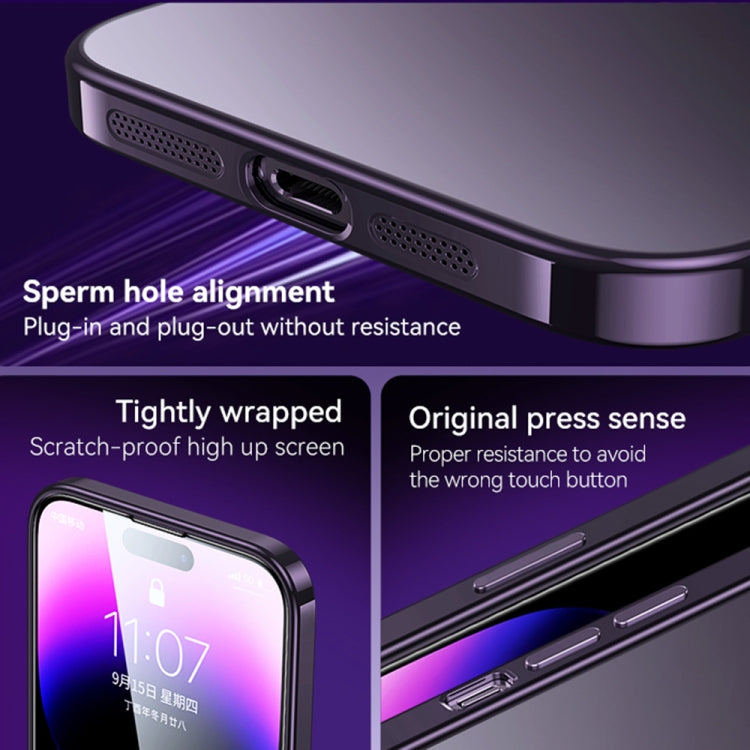 SULADA Electroplating Frosted All-inclusive TPU Phone Case, For iPhone 14, For iPhone 14 Plus, For iPhone 14 Pro, For iPhone 14 Pro Max