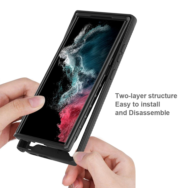 Two-layer Integrated Transparent TPU + PC Protective Phone Case, For Samsung Galaxy S23 Ultra 5G, For Samsung Galaxy S23+ 5G, For Samsung Galaxy S23 5G