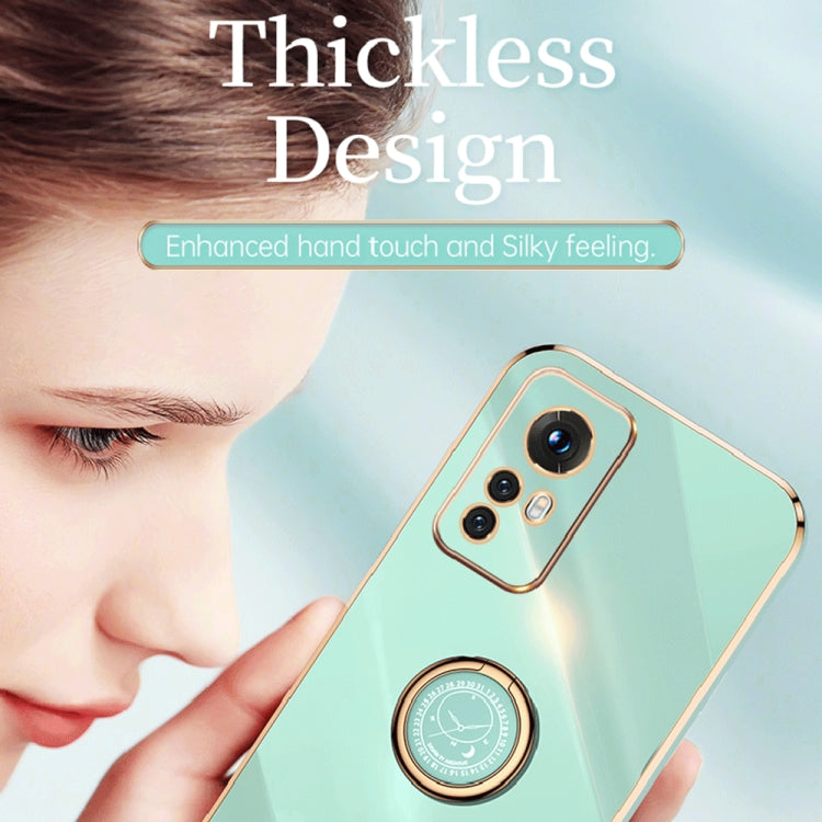 XINLI Straight Edge 6D Electroplate TPU Phone Case with Ring Holder, For Xiaomi 12, For Xiaomi 12T Pro, For Xiaomi 12 Lite, For Xiaomi Redmi Note 12 China, For Xiaomi Redmi Note 12 Pro 5G China, For Xiaomi Redmi Note 12 Pro+ China