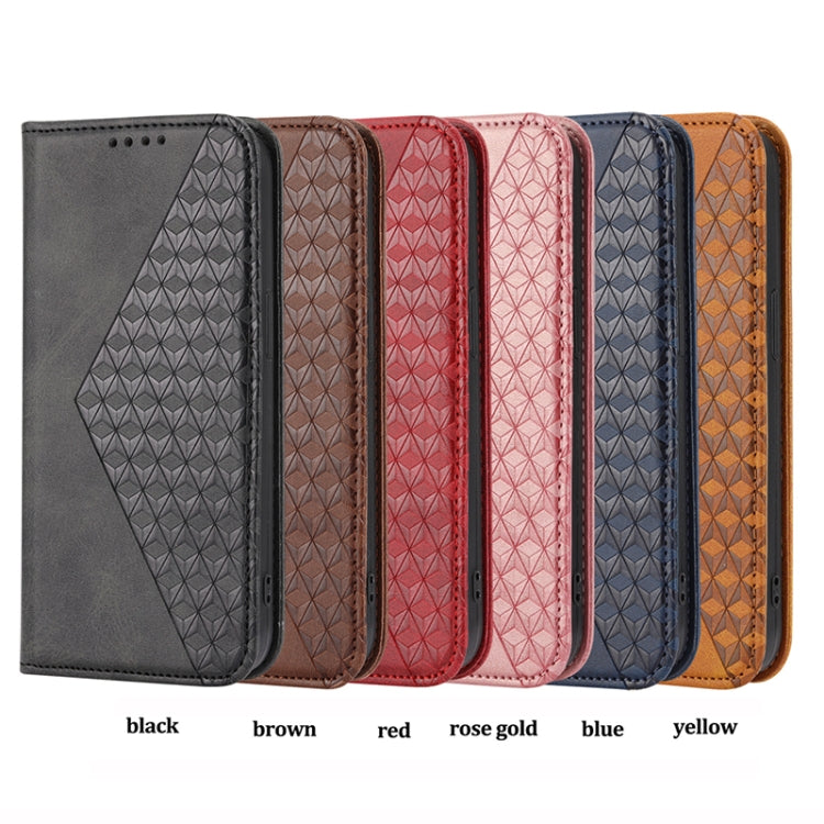 Cubic Grid Calf Texture Magnetic Leather Phone Case, For Samsung Galaxy A54 5G, For Xiaomi 13, For Xiaomi 13 Pro, For Xiaomi Poco C40, For Realme 10 4G
