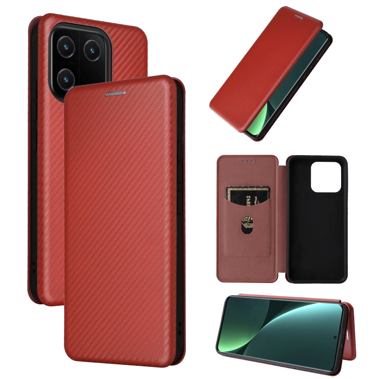 Carbon Fiber Texture Flip Leather Phone Case, For Xiaomi Redmi 11 Prime 4G, For Xiaomi 13