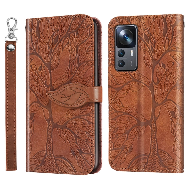 Life Tree Embossing Pattern Leather Phone Case, For Samsung Galaxy A24 5G, For Samsung Galaxy A54 5G, For Samsung Galaxy A34 5G, For Xiaomi Redmi A1, For Xiaomi 13, For Xiaomi 13 Pro, For Xiaomi 12T