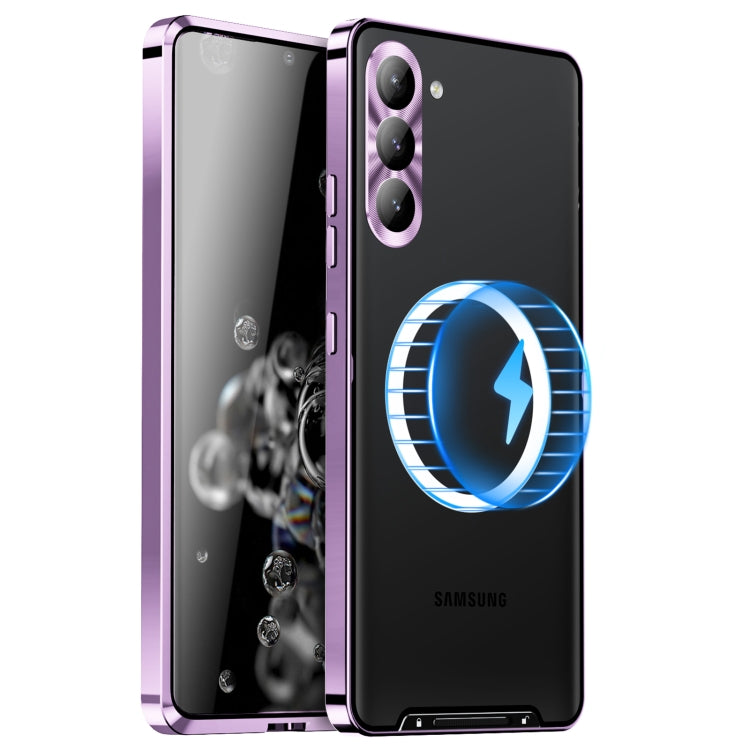 MagSafe Magnetic Frosted Metal Phone Case, For Samsung Galaxy S23 Ultra 5G, For Samsung Galaxy S23 5G