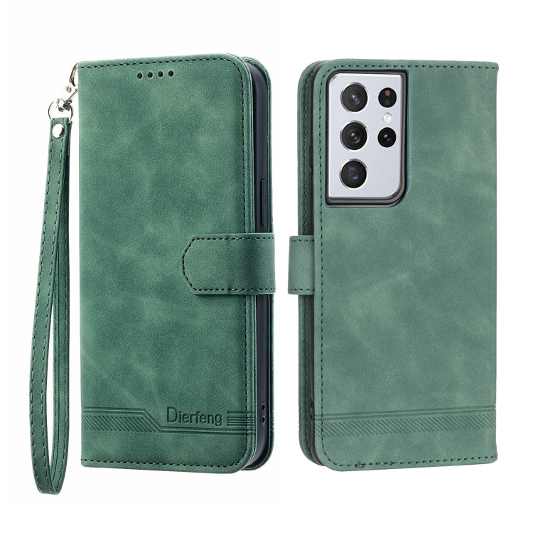 Dierfeng Dream Line TPU + PU Leather Phone Case, For Samsung Galaxy S21 Ultra 5G, For Samsung Galaxy S21 FE 5G, For Samsung Galaxy S22 5G, For Samsung Galaxy S22+ 5G, For Samsung Galaxy S22 Ultra 5G, For Samsung Galaxy S23 5G