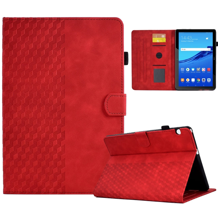 Rhombus Embossed Leather Smart Tablet Case, For Huawei MatePad T5 10.0, For Huawei MatePad T10 / T10S / Honor Tablet 6, For Lenovo Tab M10 2nd TB-X306F/X306X, For Lenovo Tab M10 / M10 Plus FHD X606F, For Lenovo Tab M10 Plus Gen 3