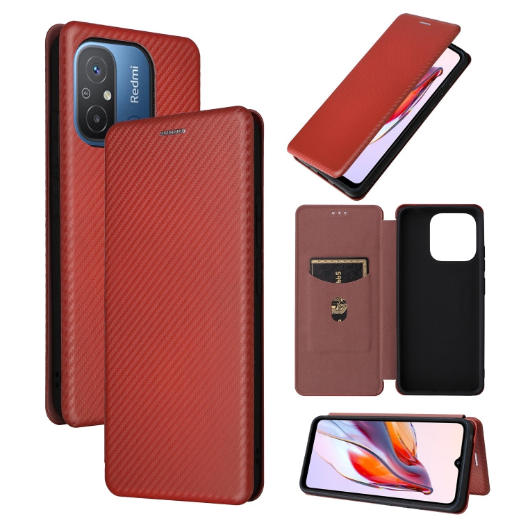 Carbon Fiber Texture Flip Leather Phone Case, For OPPO Reno8 T 4G, For Motorola Moto E13 4G, For Motorola Moto G73 5G, For Xiaomi Redmi 12C