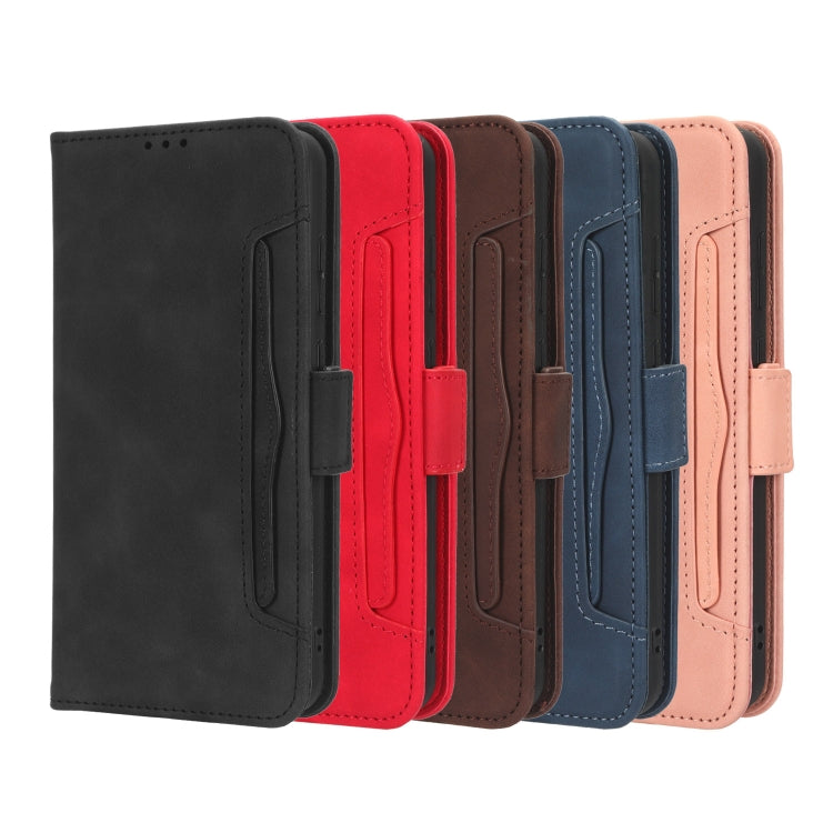 Skin Feel Calf Texture Card Slots Leather Phone Case, For Vodafone Smart V22, For Sharp Rouvo V, For Xiaomi Poco X5 5G / Redmi Note 12 5G, For OnePlus 11 5G, For ZTE Libero 5G III, For ZTE nubia Red Magic 8 Pro / 8 Pro+, For ZTE nubia Z50