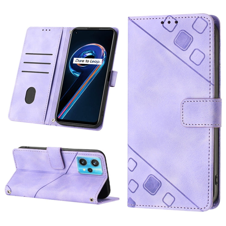 Skin-feel Embossed Leather Phone Case, For Realme 9 Pro 5G / OnePlus Nord CE 2 Lite 5G, For Realme 9 Pro+ 5G / 9 4G, For Realme 9i / OPPO A36 / A76, For Realme C12 / C15 / C25 / C25s, For Realme C31 4G, For Realme C35, For Realme GT Neo3