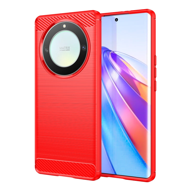 Brushed Texture Carbon Fiber TPU Phone Case, For Honor Magic5 Lite, For Honor X9a, For Honor X40