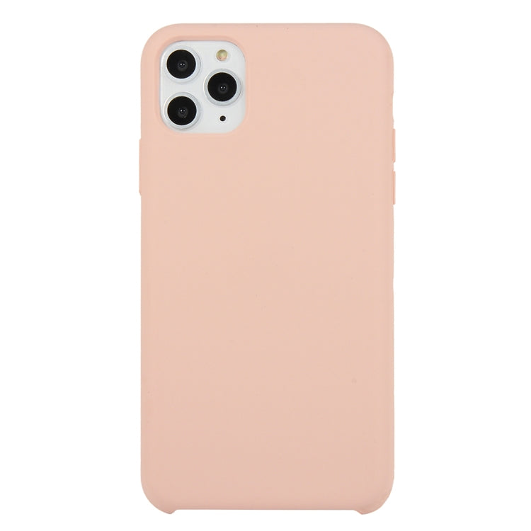 For iPhone 11 Solid Color Solid Silicone Shockproof Case (Hibiscus Pink), For iPhone 11 Pro Max