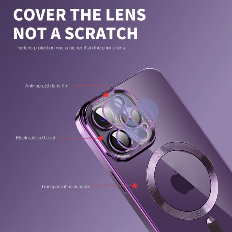 CD Texture Plating TPU MagSafe Phone Case with Lens Film, For iPhone 14, For iPhone 14 Plus, For iPhone 14 Pro, For iPhone 14 Pro Max, For iPhone 13, For iPhone 13 Pro