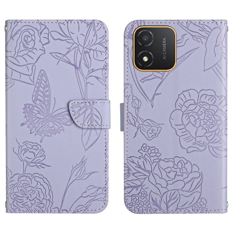 HT03 Skin Feel Butterfly Embossed Flip Leather Phone Case, For Realme C55, For Xiaomi Redmi Note 12 4G Global, For Honor X9a 5G / Magic5 Lite, For Honor X5 4G