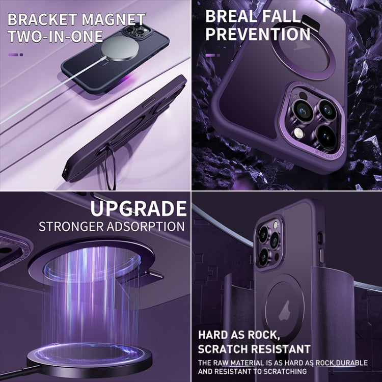 Skin Feel MagSafe Magnetic Holder Phone Case, For iPhone 12 Pro, For iPhone 12, For iPhone 11 Pro Max, For iPhone 11
