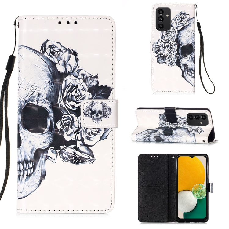 3D Painting Horizontal Flip Leather Phone Case, For Samsung Galaxy A34 5G, For Samsung Galaxy A54 5G