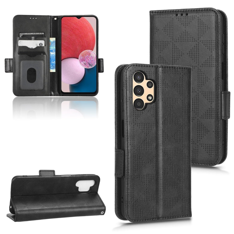 Symmetrical Triangle Leather Phone Case, For Samsung Galaxy A13 4G, For Samsung Galaxy A13 5G, For Samsung Galaxy A14 4G, For Samsung Galaxy A14 5G, For Samsung Galaxy A22 4G / M22 4G, For Samsung Galaxy A22 5G, For Samsung Galaxy A22 5G JP Version