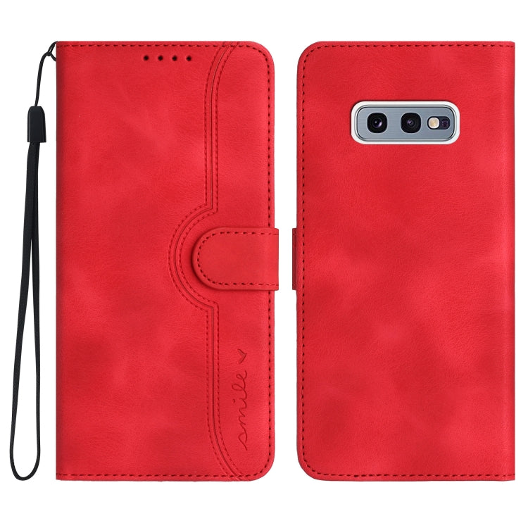 Heart Pattern Skin Feel Leather Phone Case, For Samsung Galaxy S10e, For Samsung Galaxy S20, For Samsung Galaxy S20 FE 5G, For Samsung Galaxy S20+, For Samsung Galaxy S20 Ultra, For Samsung Galaxy S21 5G, For Samsung Galaxy S21 FE 5G