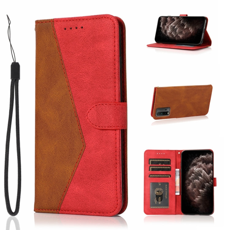 Dual-color Stitching Leather Phone Case, For Xiaomi Redmi 9A, For Xiaomi Redmi 9C, For Xiaomi Redmi 9T