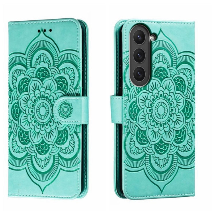 Sun Mandala Embossing Pattern Phone Leather Case, For Samsung Galaxy A04e, For Samsung Galaxy A14 4G, For Samsung Galaxy A24 5G, For Samsung Galaxy A34 5G, For Samsung Galaxy A54 5G, For Samsung Galaxy S23 5G