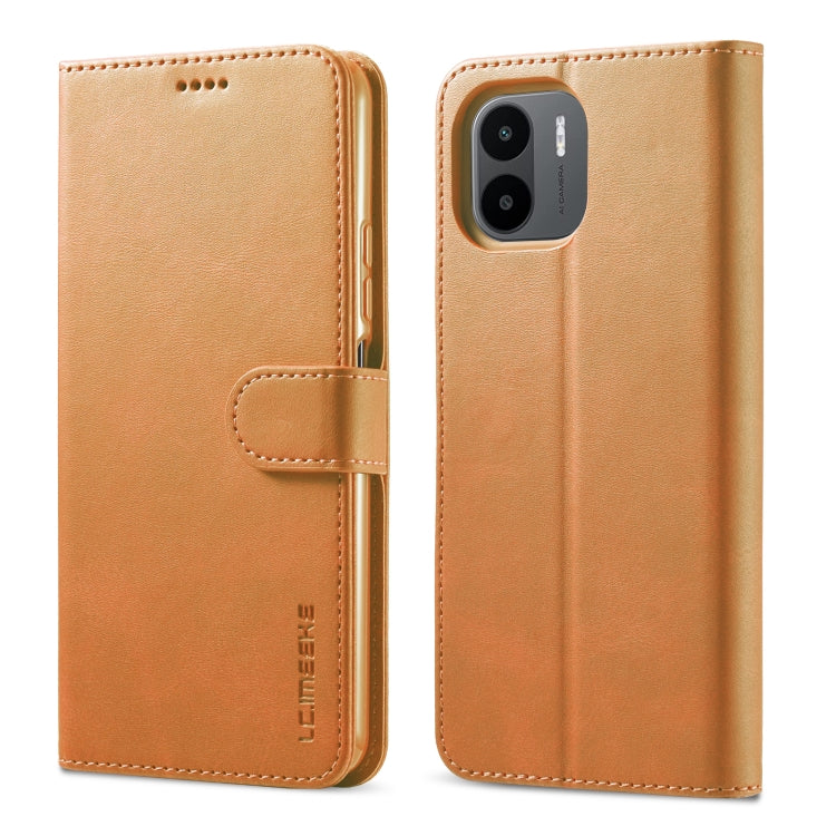 LC.IMEEKE Calf Texture Leather Phone Case, For Xiaomi Redmi 12 4G Global, For Xiaomi Redmi Note 12 4G Global, For Xiaomi Redmi A2