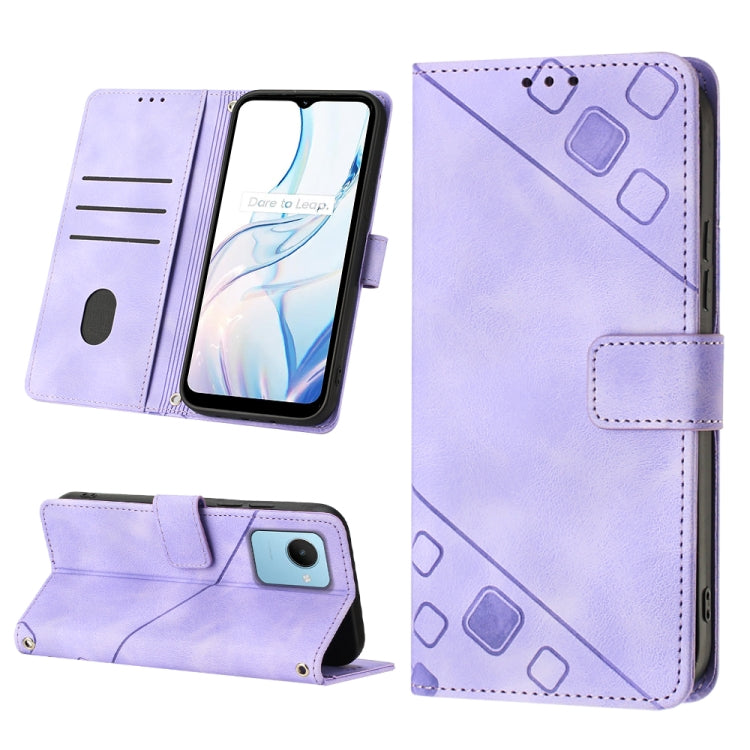 Skin-feel Embossed Leather Phone Case, For Realme C30s, For Xiaomi Redmi Note 12 4G Global, For Samsung Galaxy Note8, For Samsung Galaxy Note9, For Samsung Galaxy Note10 Pro / Note10 Pro 5G / Note10+, For Samsung Galaxy Note10 / Note10 5G