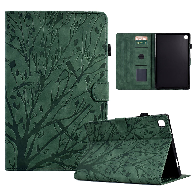 Fortune Tree Pressure Flower PU Tablet Case with Wake-up / Sleep Function, For iPad 10.2 2019 2020 / iPad 10.5 2017 2019, For iPad 10.9 2022 / 2025, For iPad Air / Air 2 / 9.7 2017 2018, For iPad Pro 11 / Air 4 10.9 2020 / Air 5 10.9