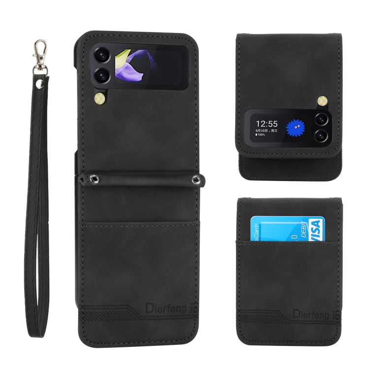 Dierfeng Dream Line TPU + PU Leather Phone Case, For Samsung Galaxy Z Fold3 5G, For Samsung Galaxy Z Fold4 5G, For Samsung Galaxy Z Flip3 5G, For Samsung Galaxy Z Flip4 5G