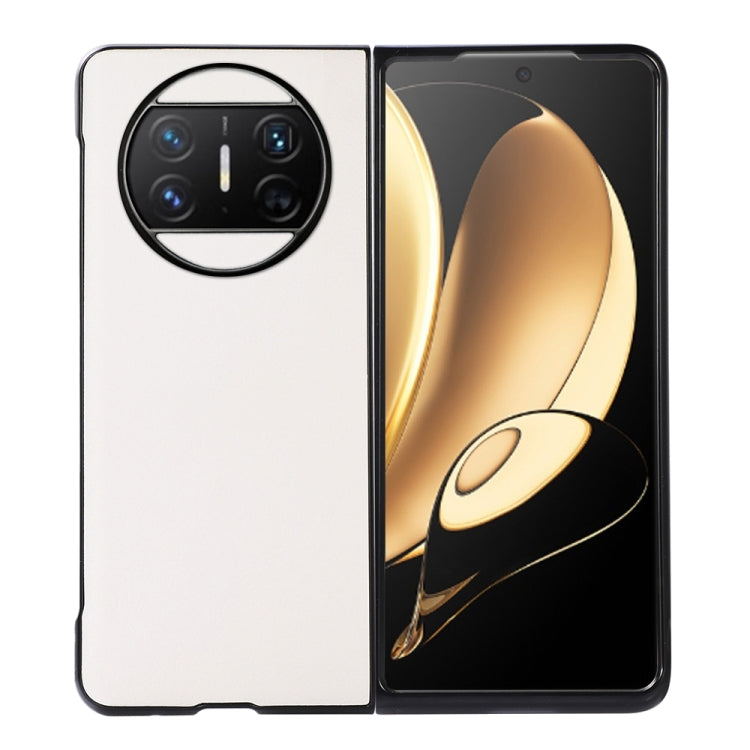 Two-color Litchi Texture PU Phone Case, For Huawei Mate X3