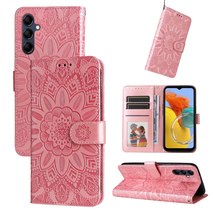 Embossed Sunflower Leather Phone Case, For Xiaomi Redmi Note 12 4G Global, For Honor Magic5 Pro, For Samsung Galaxy M14 5G