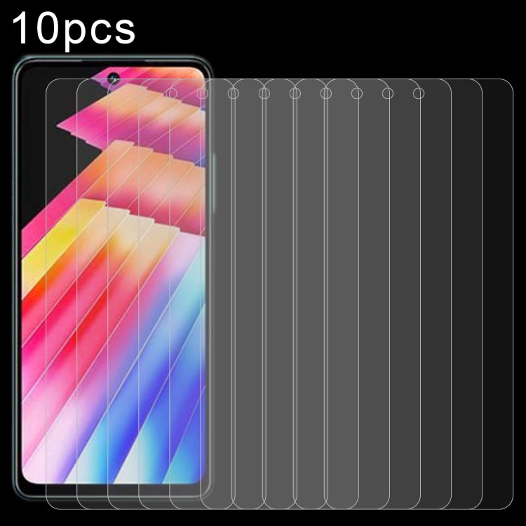 10pcs 0.26mm 9H 2.5D Tempered Glass Film, For HTC Wildfire E2 Play (10 PCS), For Huawei Enjoy 60X (10 PCS), For Infinix Hot 30 Play (10 PCS)
