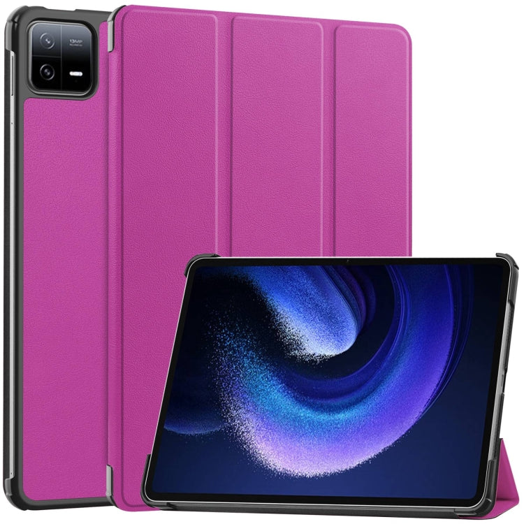 Custer Texture 3-Fold Holder Leather Smart Tablet Case, For Xiaomi Redmi Pad 2 SE 9.7 2026, For Xiaomi Redmi Pad 2, For Xiaomi Pad 7 / 7 Pro, For Xiaomi Redmi Pad SE 8.7, For Xiaomi Pad 6 / 6 Pro