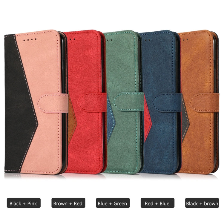 Dual-color Stitching Leather Phone Case, For Xiaomi Redmi Note 12 Pro 5G China, For Xiaomi Redmi Note 12 5G China
