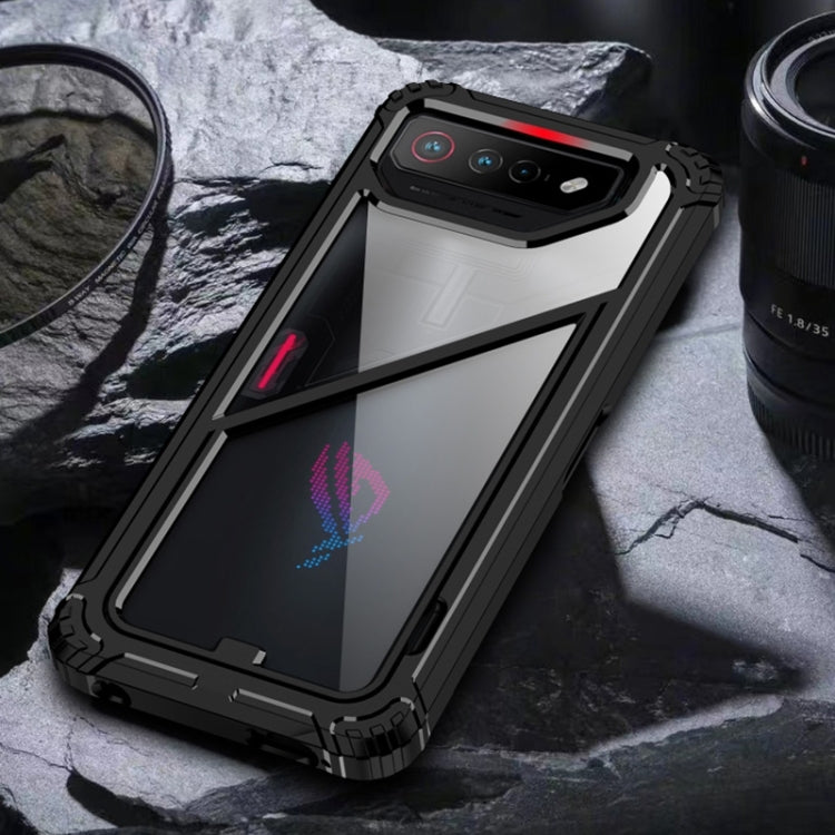 PC + TPU Shockproof Phone Case with Magnetic Holder, For Asus ROG Phone 8 Pro, For Asus ROG Phone 7 / 7 Ultimate