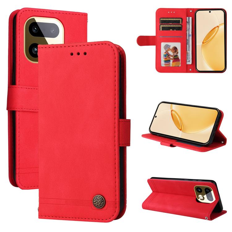 Skin Feel Life Tree Metal Button Leather Phone Case, For Realme 16 Pro+ 5G, For Realme 16 Pro 5G, For Realme 15x 5G India / Realme C85 5G, For Realme C85 Pro 4G, For Realme 15T 5G, For Realme Narzo 80 Lite 4G / C71 India
