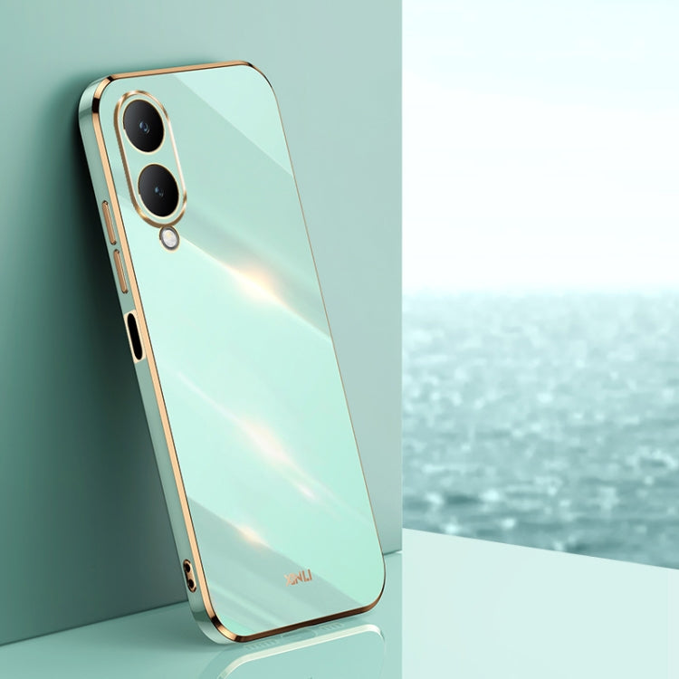 XINLI Straight Edge 6D Electroplate TPU Phone Case, For vivo S18 Pro, For vivo S18e, For vivo X100 Pro 5G, For vivo iQOO 12 Pro 5G, For vivo iQOO 12 5G, For vivo Y17S 4G