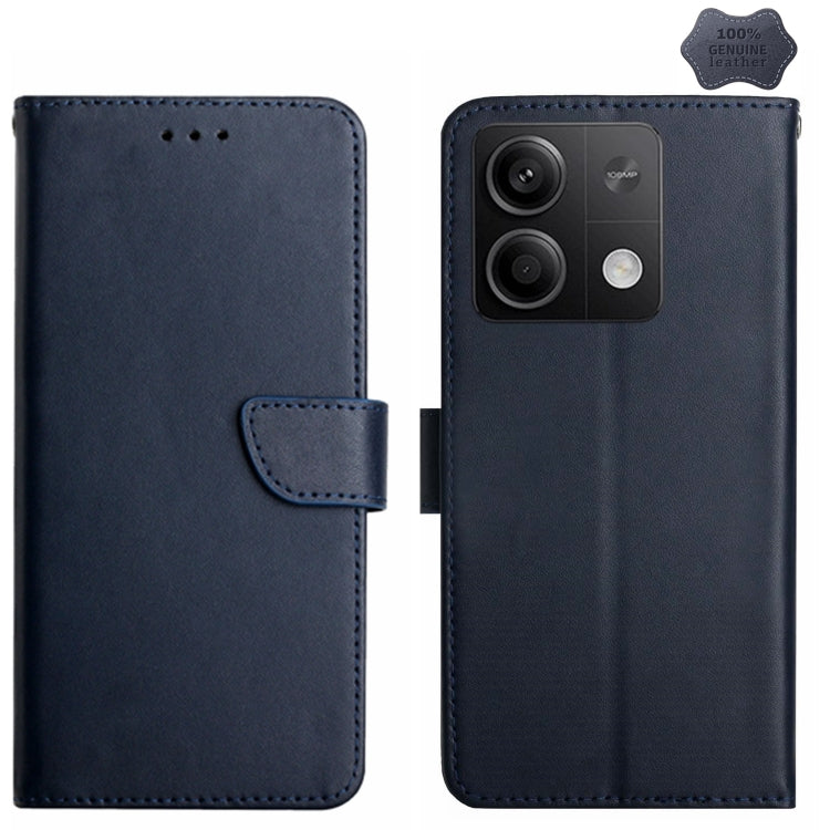 Genuine Leather Fingerprint-proof Flip Phone Case, For Redmi Note 13 Pro 4G / POCO M6 Pro 4G, For Redmi 13 4G Global / 5G Global, For Xiaomi Redmi A3, For Xiaomi Redmi Note 13 Global, For Xiaomi Redmi 13C 5G, For Xiaomi 14 Ultra, For Xiaomi 14 Pro