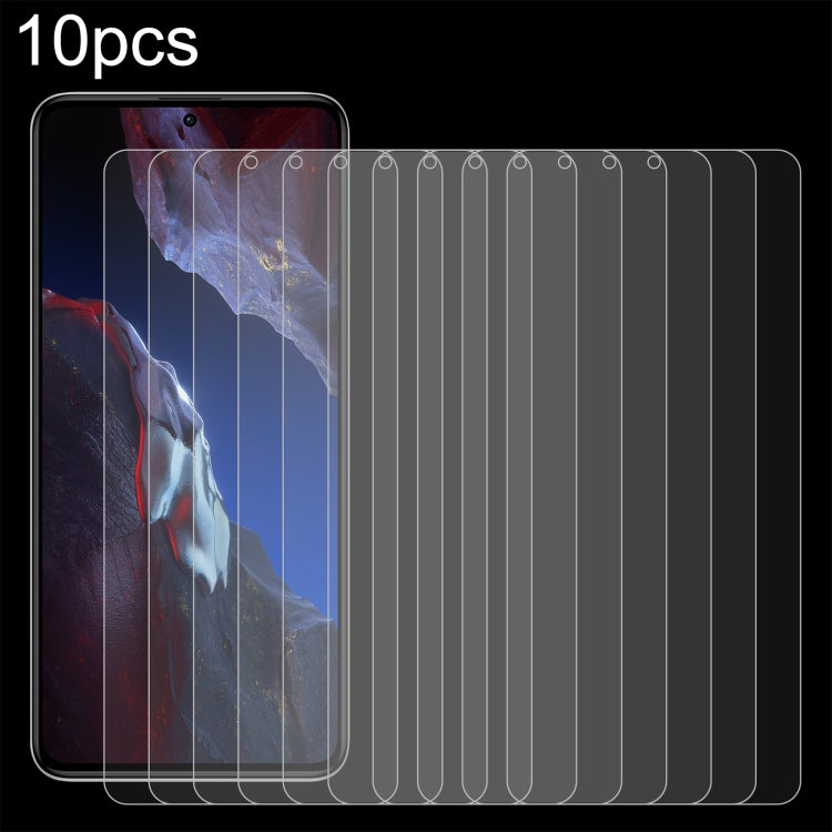 10pcs 0.26mm 9H 2.5D Tempered Glass Film, For Xiaomi Poco F5 (10 PCS), For Xiaomi Poco F5 Pro (10 PCS)