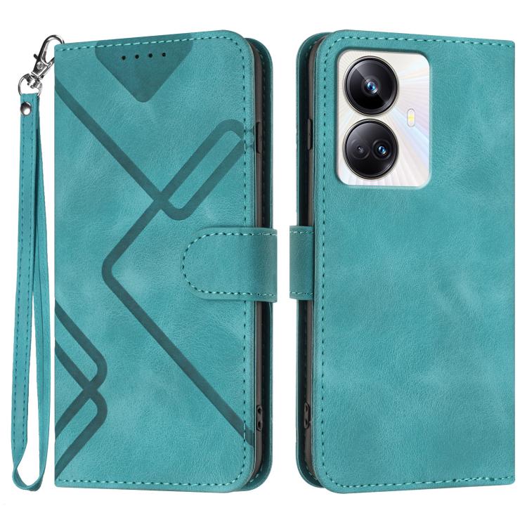 Line Pattern Skin Feel Leather Phone Case, For Realme GT7 Pro, For Realme 13 Pro / 13 Pro+ Global, For Realme GT 6 / GT 6T, For Realme C63 / C61 Global, For Realme 12 Lite / C67 4G Global, For Realme GT5 Pro, For Realme 10 Pro, For Realme 10 Pro+