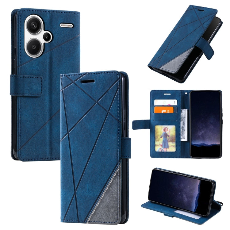 Skin Feel Splicing Leather Phone Case, For Xiaomi Redmi Note 13 Pro+, For Xiaomi Redmi Note 13 Pro 5G, For Xiaomi 13T / Redmi K60 Ultra, For Redmi 12 4G, For Xiaomi POCO F5, For Redmi K60 / K60 Pro, For Redmi Note 12S 4G Global