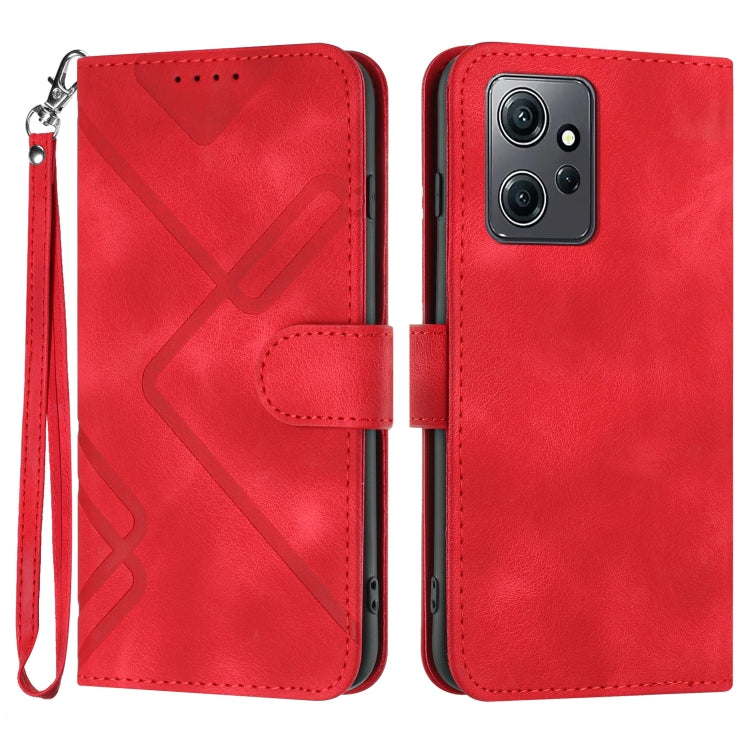Line Pattern Skin Feel Leather Phone Case, For Xiaomi Redmi Note 12 4G Global, For Xiaomi Redmi Note 12 Pro+ 4G/5G Global, For Xiaomi Redmi Note 12 5G Global, For Xiaomi 13 Pro, For Xiaomi 13, For Xiaomi Redmi A1+, For Xiaomi Civi 2