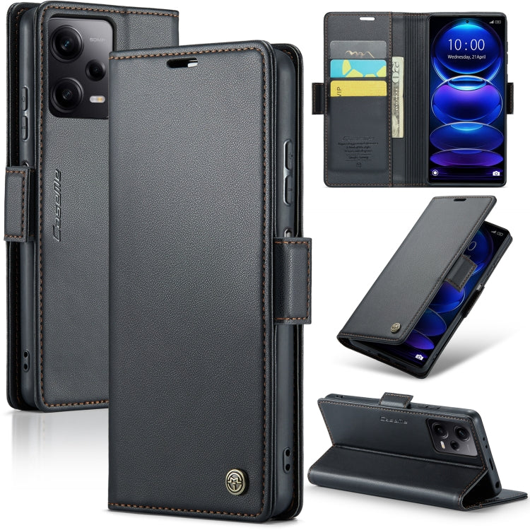 CaseMe 023 Butterfly Buckle Litchi Texture RFID Anti-theft Leather Phone Case, For Xiaomi Poco X5 Pro 5G, For Xiaomi Poco X5 5G, For Xiaomi Redmi 11A/12C, For Xiaomi 13 Lite, For Xiaomi 13 Pro, For Xiaomi 13, For Xiaomi 12T /12T Pro/Redmi K50 Ultra