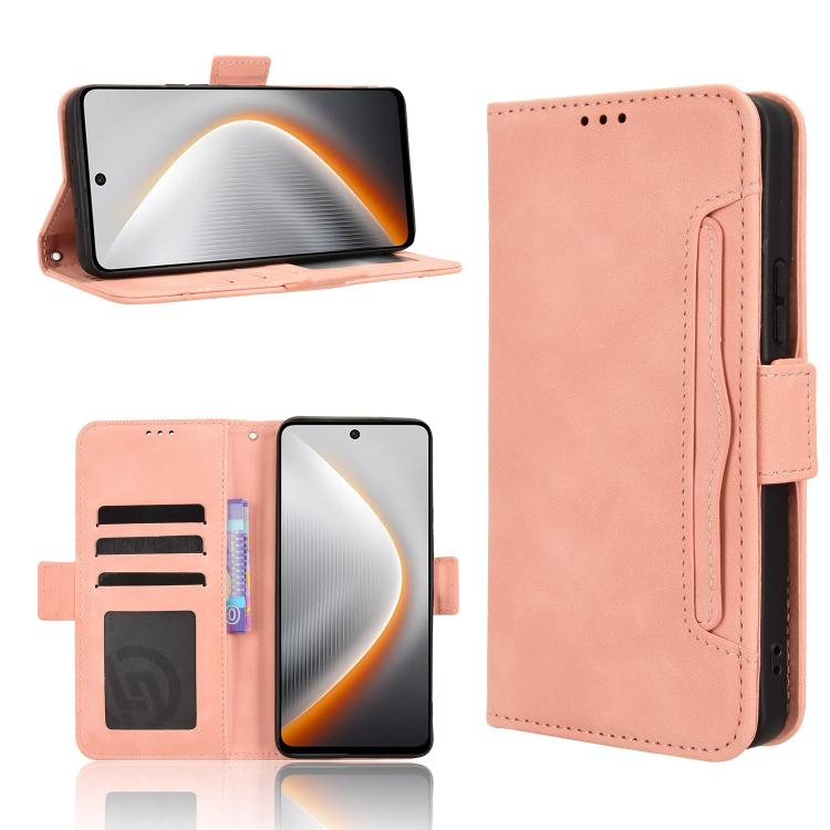 Skin Feel Calf Texture Card Slots Leather Phone Case, For Tecno Pova 7 5G, For Tecno Spark 40 Pro+ 4G, For Tecno Spark 40 Pro 4G, For Tecno Spark 40 4G, For Tecno Pova 7 Ultra 5G, For Tecno Pova 7 4G, For Tecno Spark Go 2 4G, For Tecno Pova Curve 5G