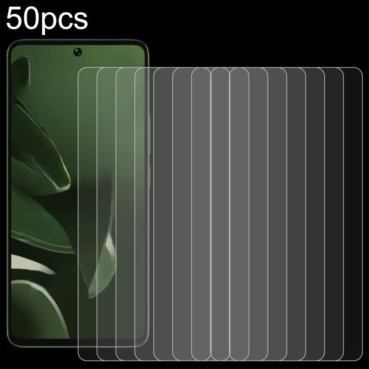 50pcs 0.26mm 9H 2.5D Tempered Glass Film, For Xiaomi Poco M7 Pro 5G, For Xiaomi Poco C75 5G, For Xiaomi Redmi K80 / K80 Pro, For Xiaomi Redmi Note 14 4G, For Xiaomi Redmi A4 5G, For Xiaomi Redmi 14R / A3 Pro, For Xiaomi Redmi Note 14 5G