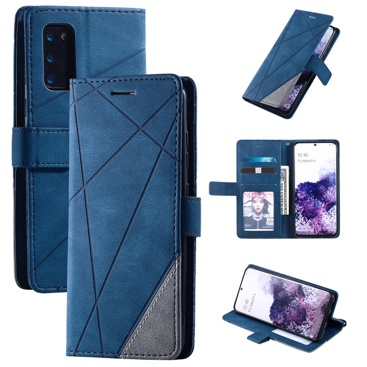 Skin Feel Splicing Horizontal Flip Leather Case with Holder & Card Slots & Wallet & Photo Frame, For Samsung Galaxy S20, For Samsung Galaxy S20 Plus, For Samsung Galaxy S20 Ultra, For Samsung Galaxy S8, For Samsung Galaxy J6, For Samsung Galaxy A50