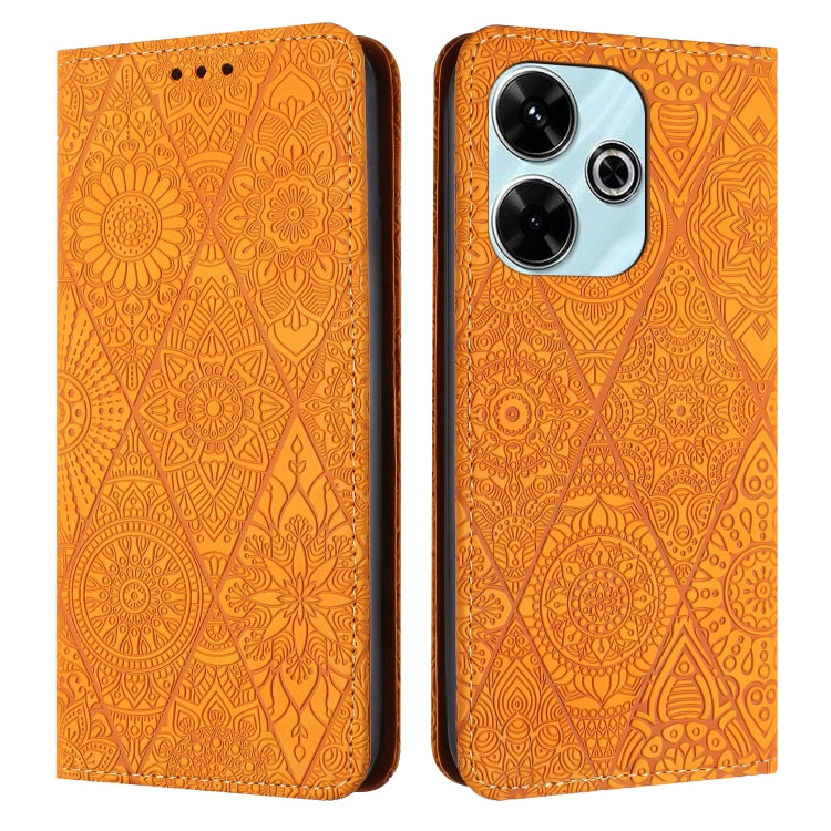 Ethnic Embossed Adsorption Leather Phone Case, For Xiaomi Redmi 13 4G, For Xiaomi Redmi Note 13 5G, For Xiaomi Redmi 13C, For Xiaomi Redmi Note 13 Pro 5G, For Redmi Note 12 Pro 4G, For Redmi Note 12 4G Global, For Redmi Note 12 Pro 5G Global