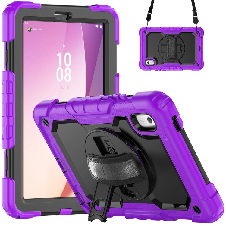 Silicone Hybrid PC Tablet Case with Shoulder Strap, For Lenovo Tab K9 / Tab One, For Lenovo Tab 10.1 / ZhaoYang K10c, For Lenovo Tab M8 4th Gen, For Lenovo Tab M9