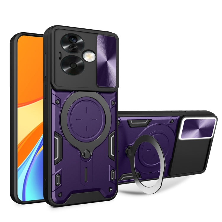 CD Texture Sliding Camshield Magnetic Holder Phone Case, For OPPO A15 / A15s / A35 2021, For OPPO A53 4G, For OPPO A9 2020 / A5 2020 / A11x, For OPPO A79 5G Global